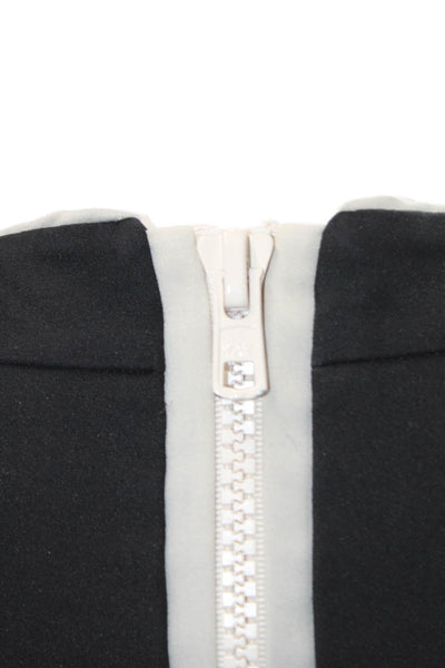 Kate Spade New York Womens Sleeveless A Line Dress Black Grey Cotton Size 00