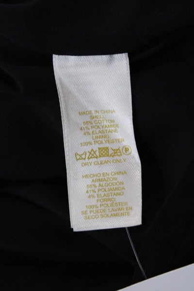 Kate Spade New York Womens Sleeveless A Line Dress Black Grey Cotton Size 00