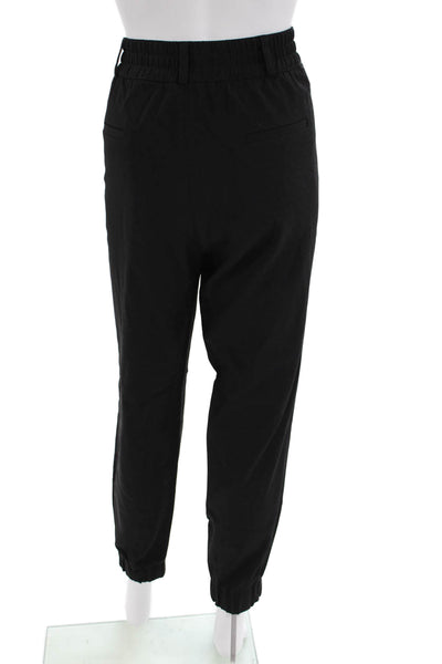 Marissa Webb Womens Pull On High Rise Jogger Pants Black Wool Size Medium