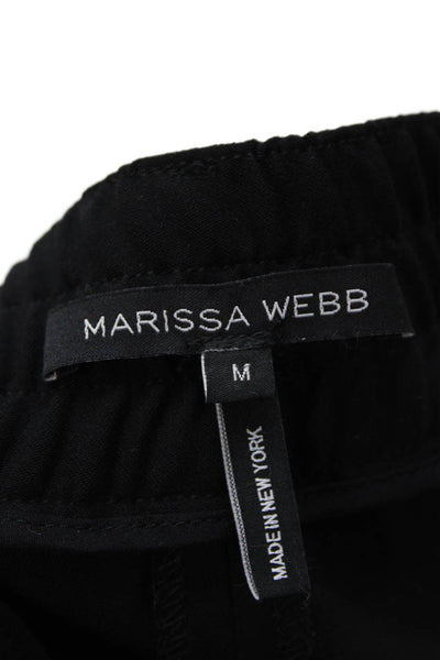 Marissa Webb Womens Pull On High Rise Jogger Pants Black Wool Size Medium