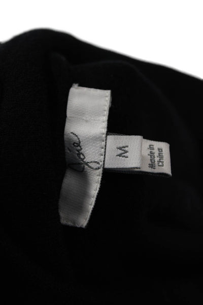 Joie Womens Long Sleeves Pullover Turtleneck Sweater Black Wool Size Medium