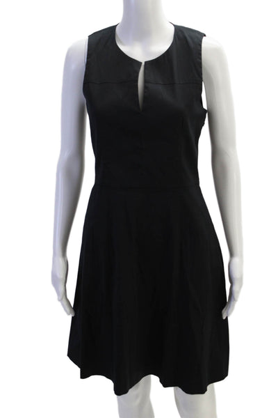 Theory Womens A-Line Mini Dress Black Size 4