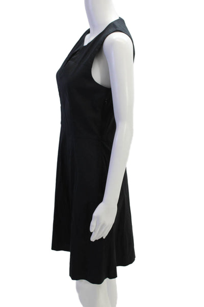 Theory Womens A-Line Mini Dress Black Size 4