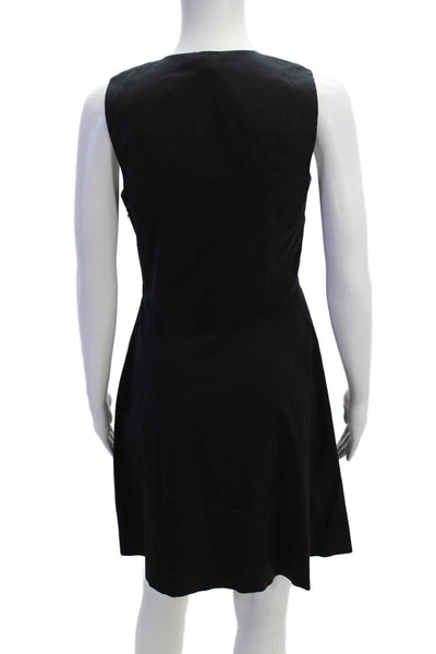 Theory Womens A-Line Mini Dress Black Size 4