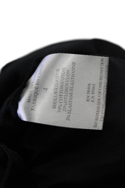 Theory Womens A-Line Mini Dress Black Size 4