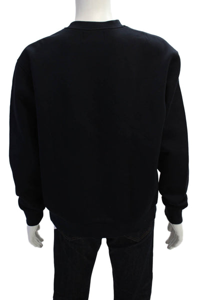 The Kooples X Sport Mens Long Sleeves Sweatshirt Navy Blue Size Extra Large