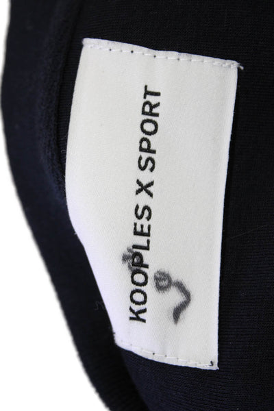 The Kooples X Sport Mens Long Sleeves Sweatshirt Navy Blue Size Extra Large