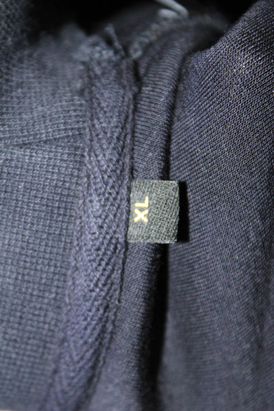 The Kooples X Sport Mens Long Sleeves Sweatshirt Navy Blue Size Extra Large