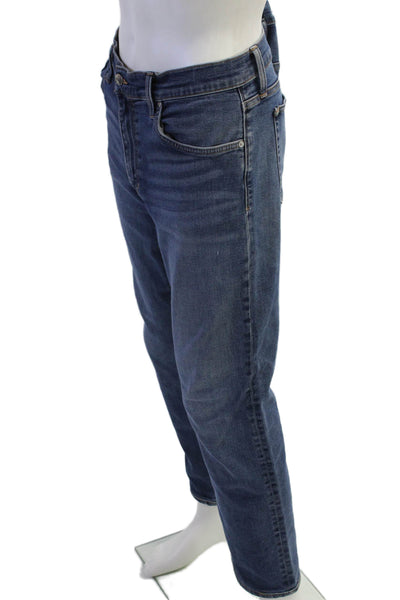 Joes Mens Straight Leg Jeans Blue Cotton Blend Zip Size 36