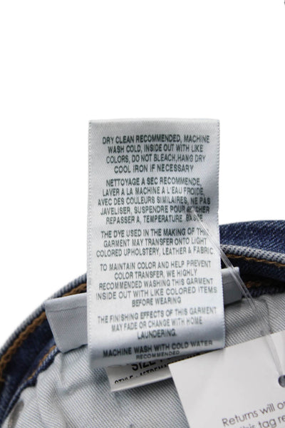 Joes Mens Straight Leg Jeans Blue Cotton Blend Zip Size 36