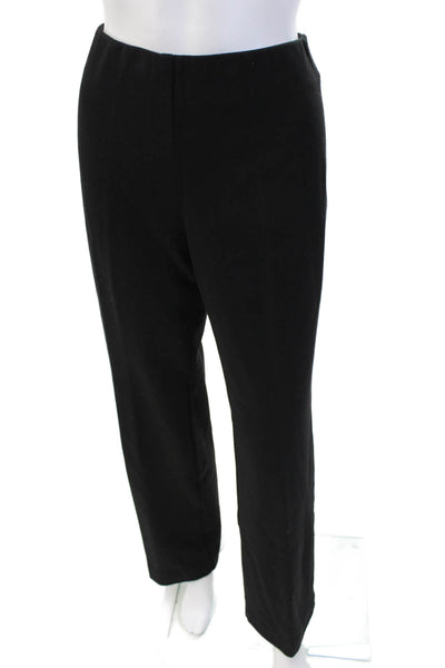 Lafayette 148 New York Womens Flat Front Elastic Waist Dress Pants Black Size S