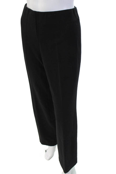 Lafayette 148 New York Womens Flat Front Elastic Waist Dress Pants Black Size S