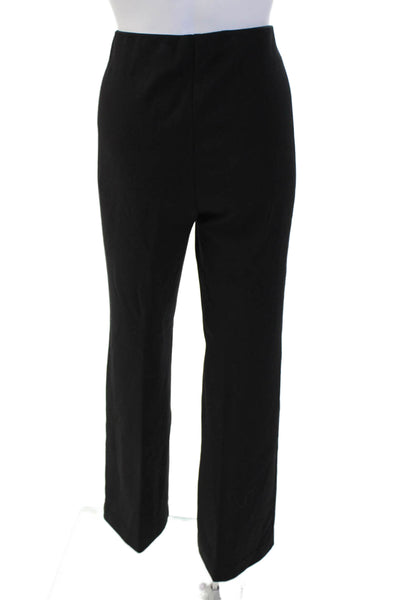 Lafayette 148 New York Womens Flat Front Elastic Waist Dress Pants Black Size S