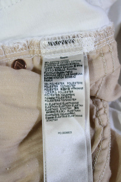 7 For All Mankind Women Bootcut White Jeans Mid Rise 32 Inseam Size 29