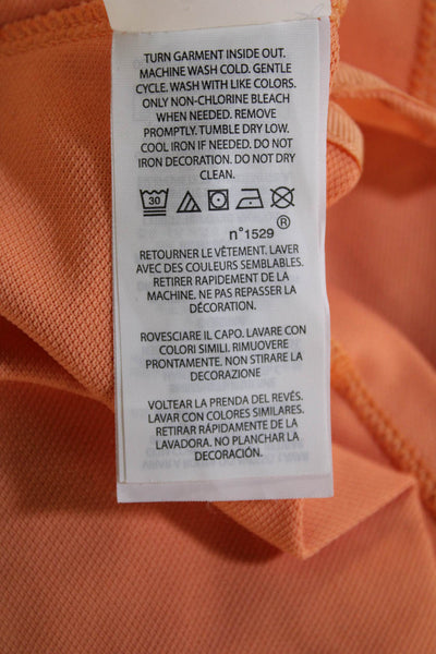 RLX Ralph Lauren, Women Basic Sleeveless Collared Polo Orange Size M