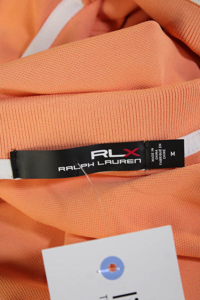 RLX Ralph Lauren, Women Basic Sleeveless Collared Polo Orange Size M