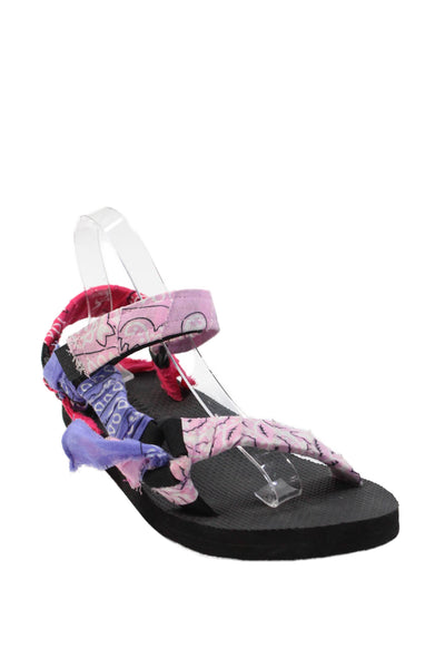 Arizona Love Womens Paisley Platform Sandals Pink Size 8