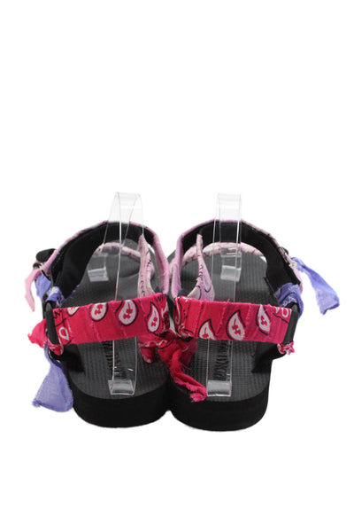 Arizona Love Womens Paisley Platform Sandals Pink Size 8