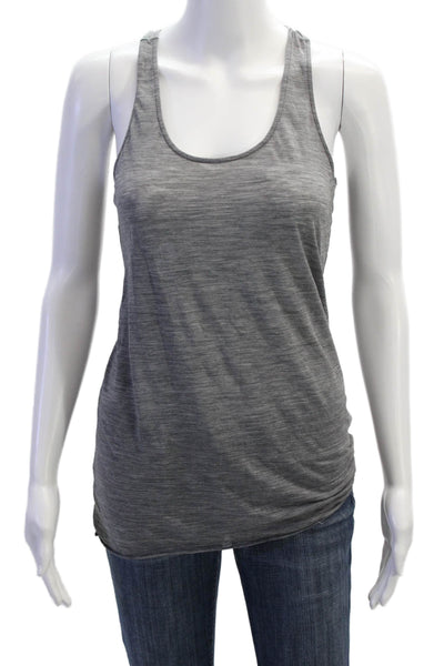 COS Womens Scoop Neck Knit Lightweight Tank Top Gray Cotton Size Small