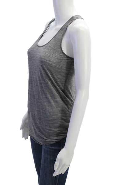 COS Womens Scoop Neck Knit Lightweight Tank Top Gray Cotton Size Small