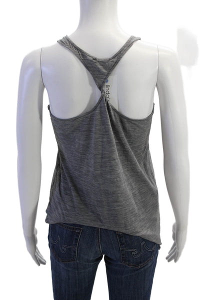 COS Womens Scoop Neck Knit Lightweight Tank Top Gray Cotton Size Small