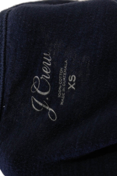 J Crew Womens Short Sleeve Scoop Neck Love First Tee Shirt Blue Cotton Size XS
