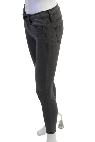 Frame Denim Womens Ankle Skinny Dark Gray Jeans Size 25