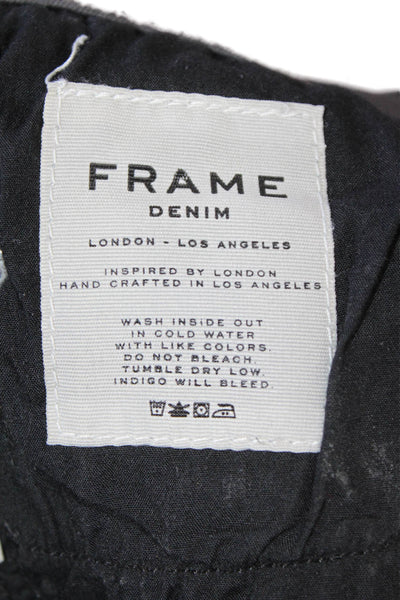Frame Denim Womens Ankle Skinny Dark Gray Jeans Size 25