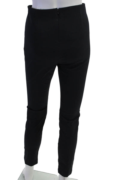 Theory Womens Solid Flat Front Skinny Pants Navy Size 4