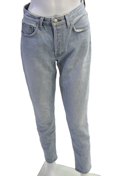 Reformation, Women Mom Tapered Mid Rise Light Blue Jeans Size 26