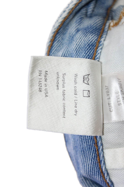 Reformation, Women Mom Tapered Mid Rise Light Blue Jeans Size 26