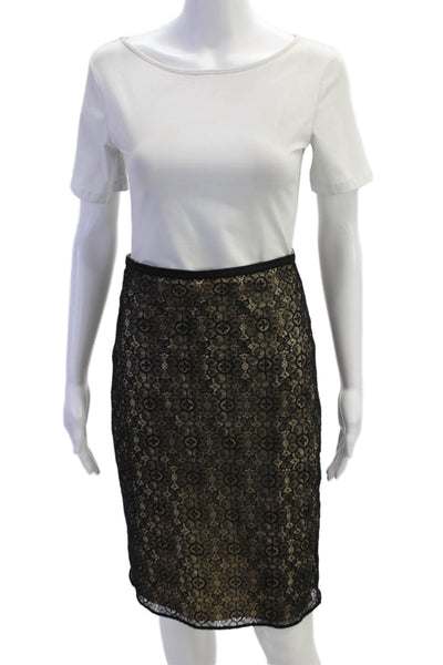 Elie Tahari Womens Knee-Length Skirt Black Size 2