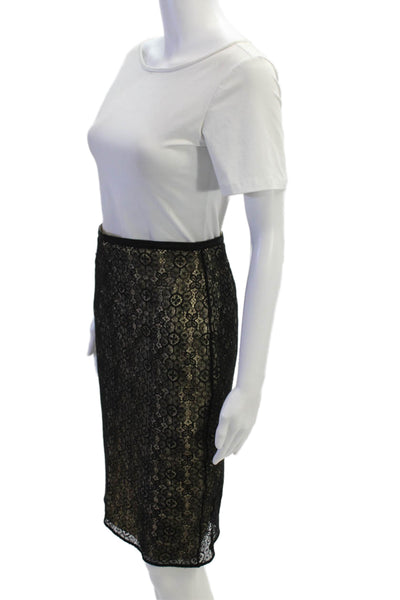 Elie Tahari Womens Knee-Length Skirt Black Size 2