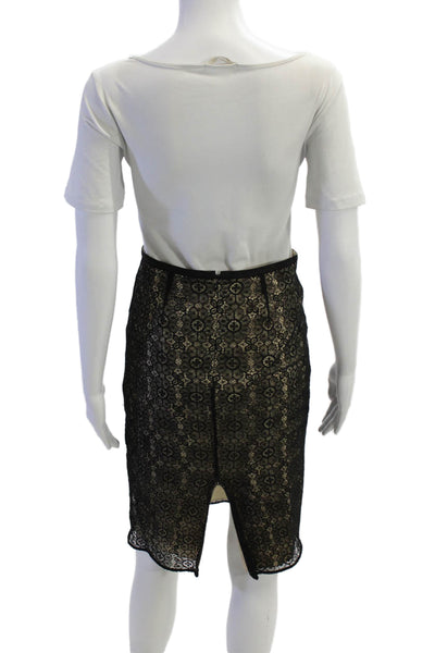 Elie Tahari Womens Knee-Length Skirt Black Size 2