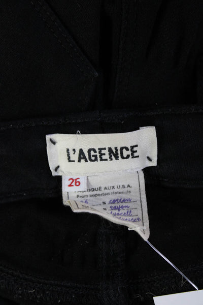 L'Agence Women Ankle Jegging Black Low Rise Size 26
