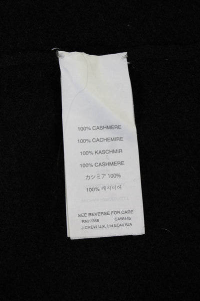 J Crew Collection Womens Cashmere Blouse Black Size XS