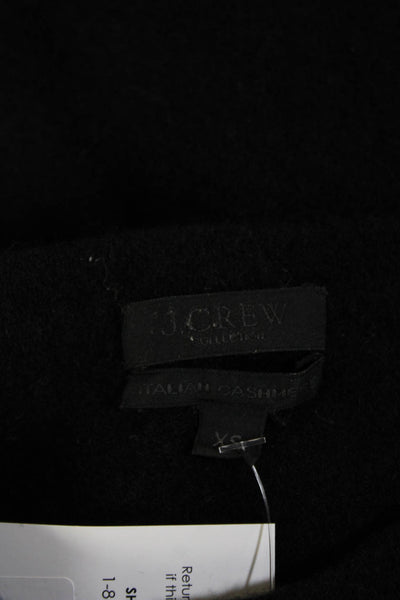 J Crew Collection Womens Cashmere Blouse Black Size XS