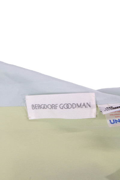 Bergdorf Goodman Women Shift Dress Green Tie Sleeveless Knee-Length Size 4