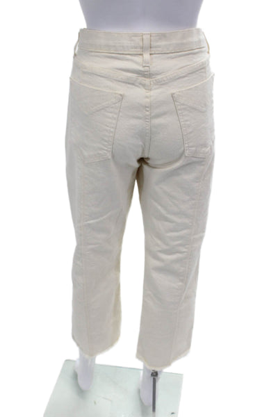 Derek Lam 10 Crosby Women Cropped Ankle Pants Beige Size 29