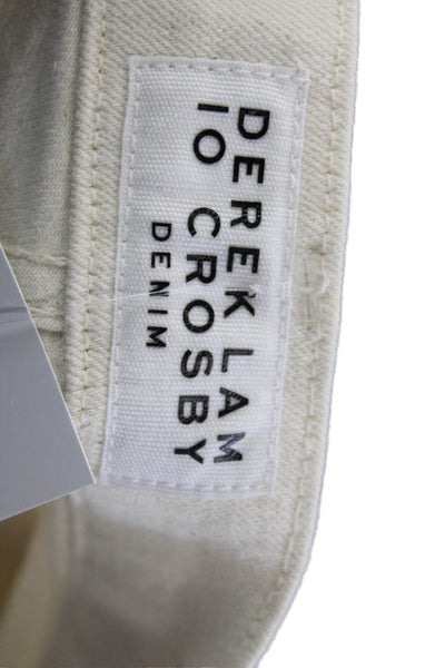 Derek Lam 10 Crosby Women Cropped Ankle Pants Beige Size 29