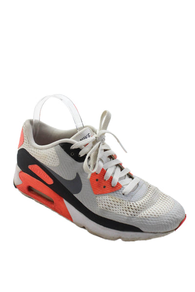 Nike Mens Color Block Mesh Detail Lace Up Athletic Sneakers Gray Size 8