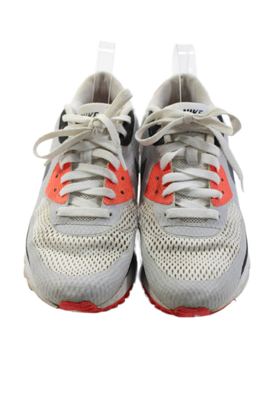Nike Mens Color Block Mesh Detail Lace Up Athletic Sneakers Gray Size 8