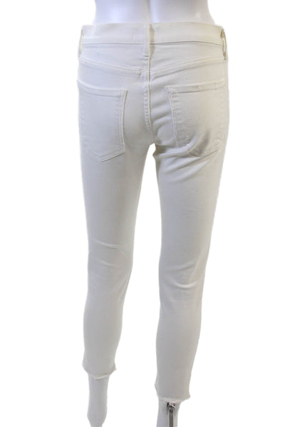 Agolde Womens White Ankle Skinny Jeans Size 27