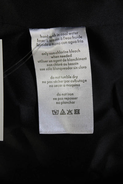 We Wore What Women's Faux Leather Long Sleeves Basic Jacket Black Size S