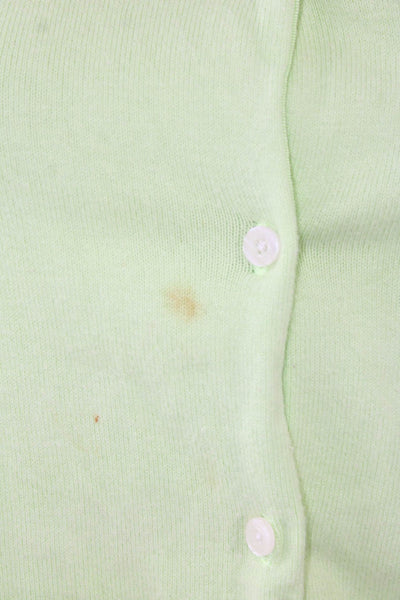 Lily Pulitzer Womens Cotton Knitted Buttoned Cardigan Lime Green Size M