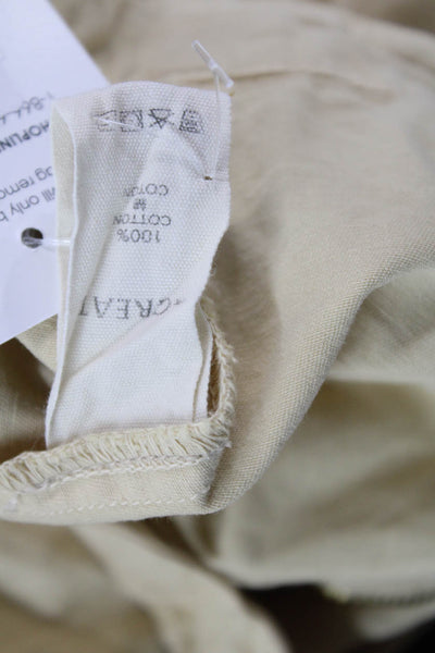The Great Womens High Rise Slim Leg Khaki Pants Beige Cotton Size 25