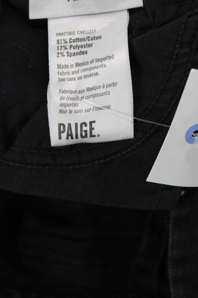 Paige Womens Ankle Skinny Jeans Dark Gray Size 24