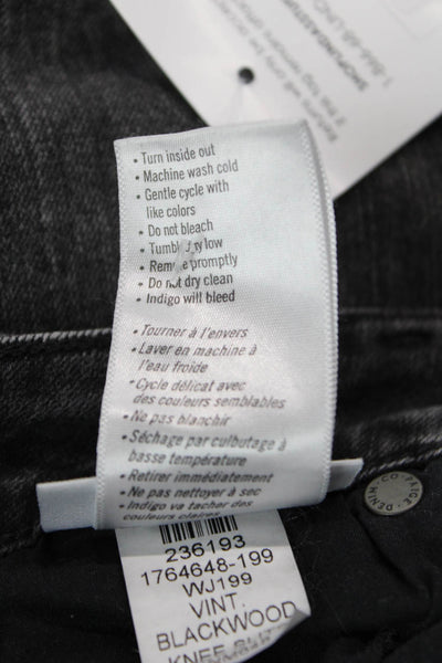 Paige Womens Ankle Skinny Jeans Dark Gray Size 24