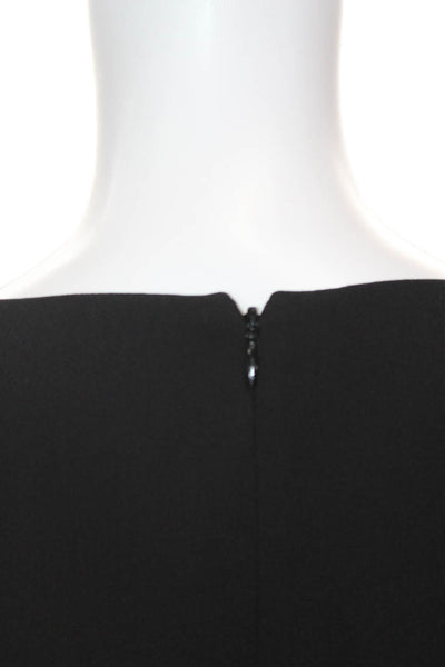 J Crew Women Sheath Dress Black Long Sleeve Knee Length Size 8