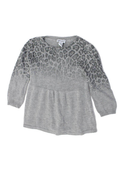 Splendid Baby Animal Print Sweater Gray Size 12-18M
